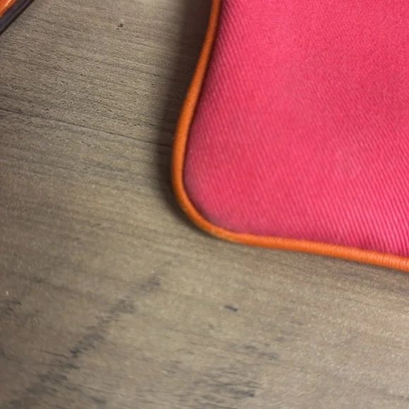 AUTHENTIC COACH Crossbody Pink Orange SWING PACK W/KISS LOCK CHANGE PURSE - Picture 8 of 8